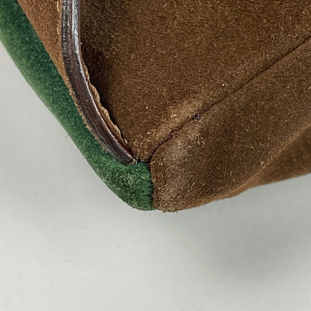 Celine Logo Waist Patchwork Body Bum Bag Crossbody Belt Suede Brown Multicolor - Picture 3 of 6